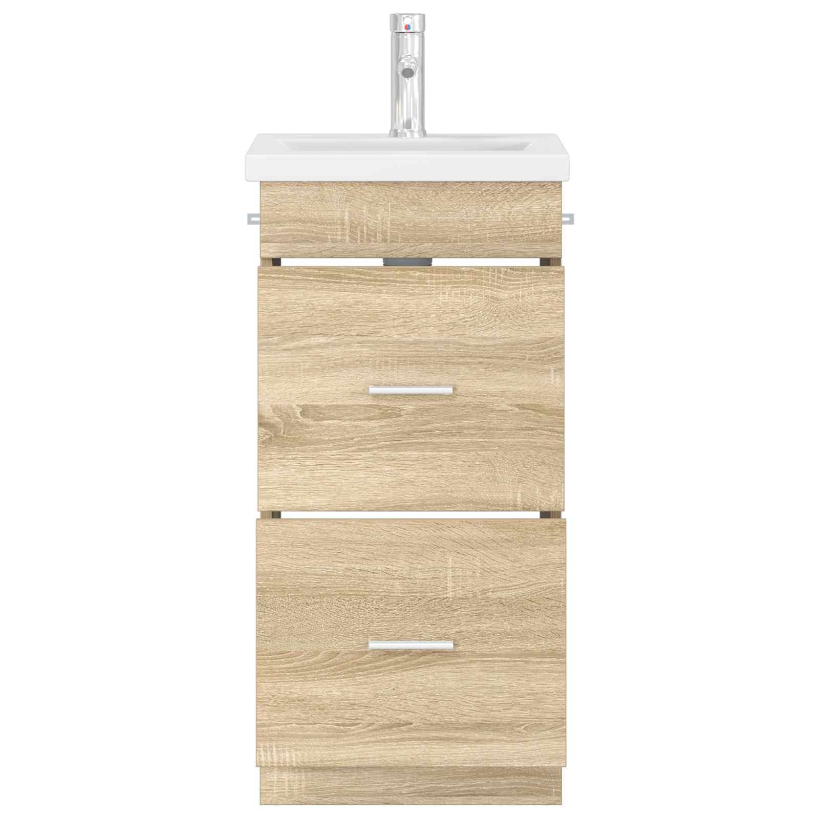 Gabinete de banheiro com pia carvalho sonoma 42 x 40 x 84,5 cm
