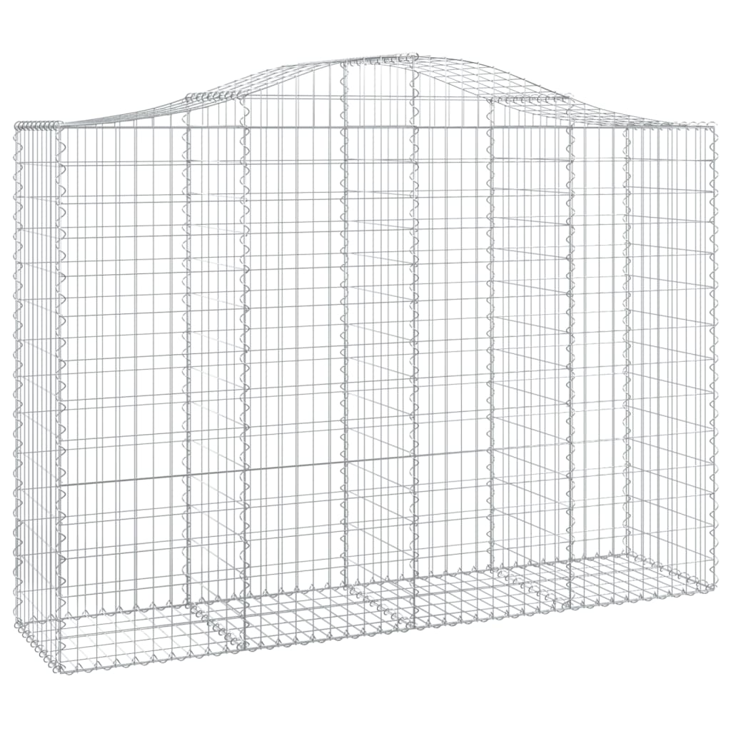 Cestos gabião arqueados 10 pcs 200x50x140/160 ferro galvanizado