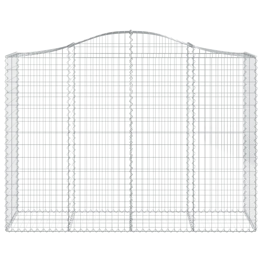 Cestos gabião arqueados 10 pcs 200x50x140/160 ferro galvanizado