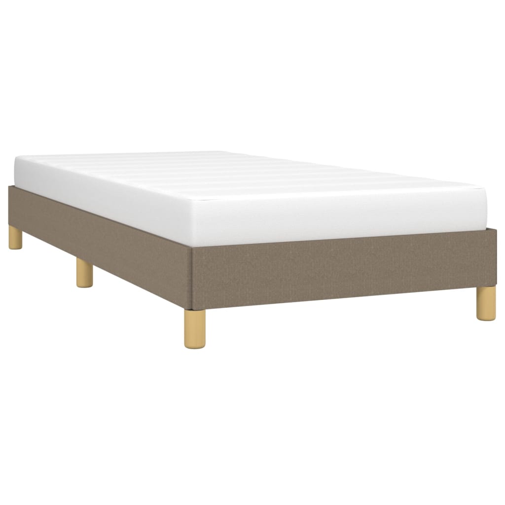 Estrutura cama sem colchão 90x200 cm tecido cinza-acastanhado