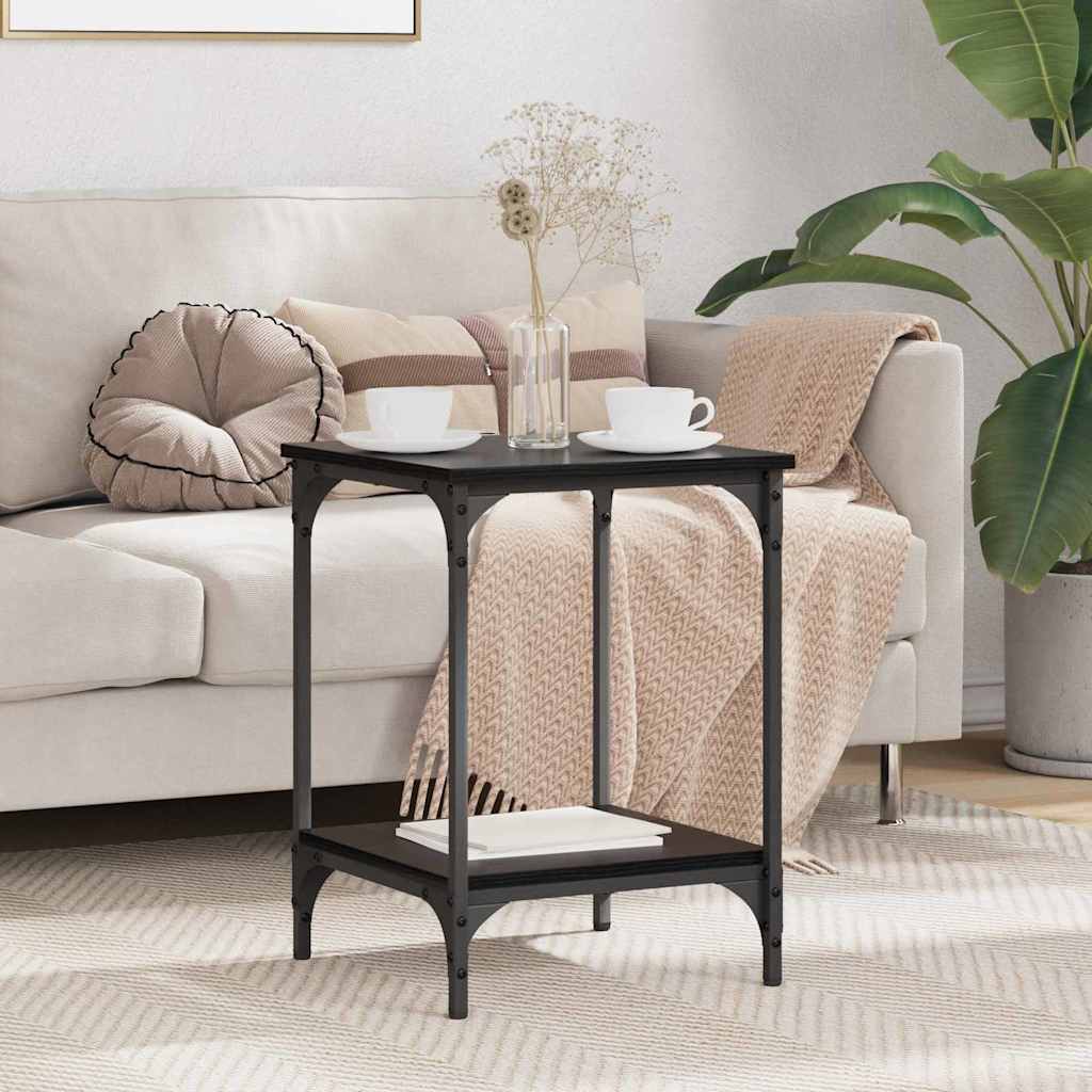 Mesa de centro carvalho preto 40 x 40 x 55 cm