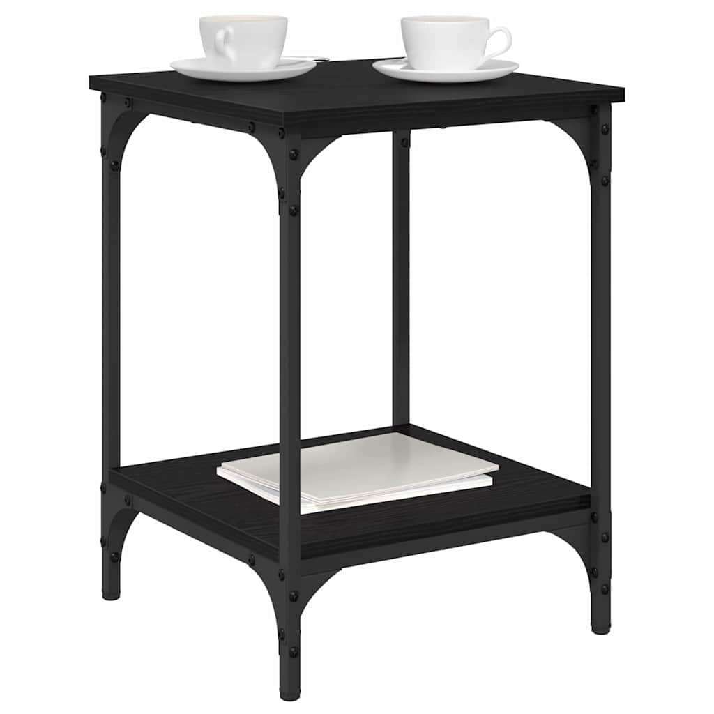 Mesa de centro carvalho preto 40 x 40 x 55 cm