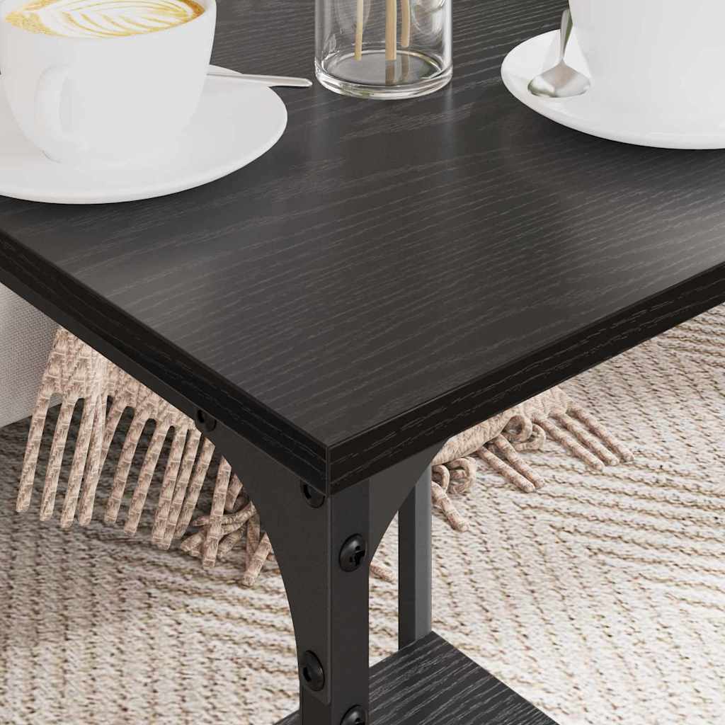 Mesa de centro carvalho preto 40 x 40 x 55 cm