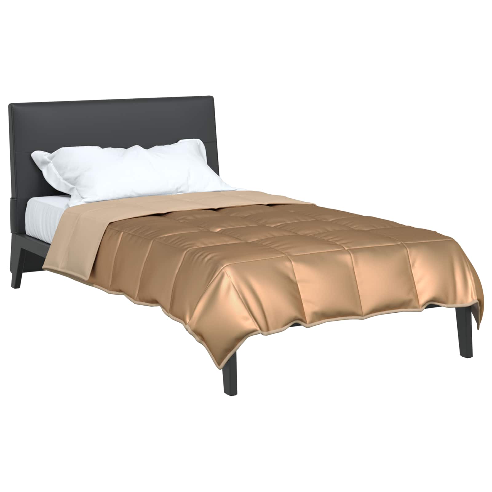 Duvet de ano inteiro 155 x 200 cm 300 gsm ouro