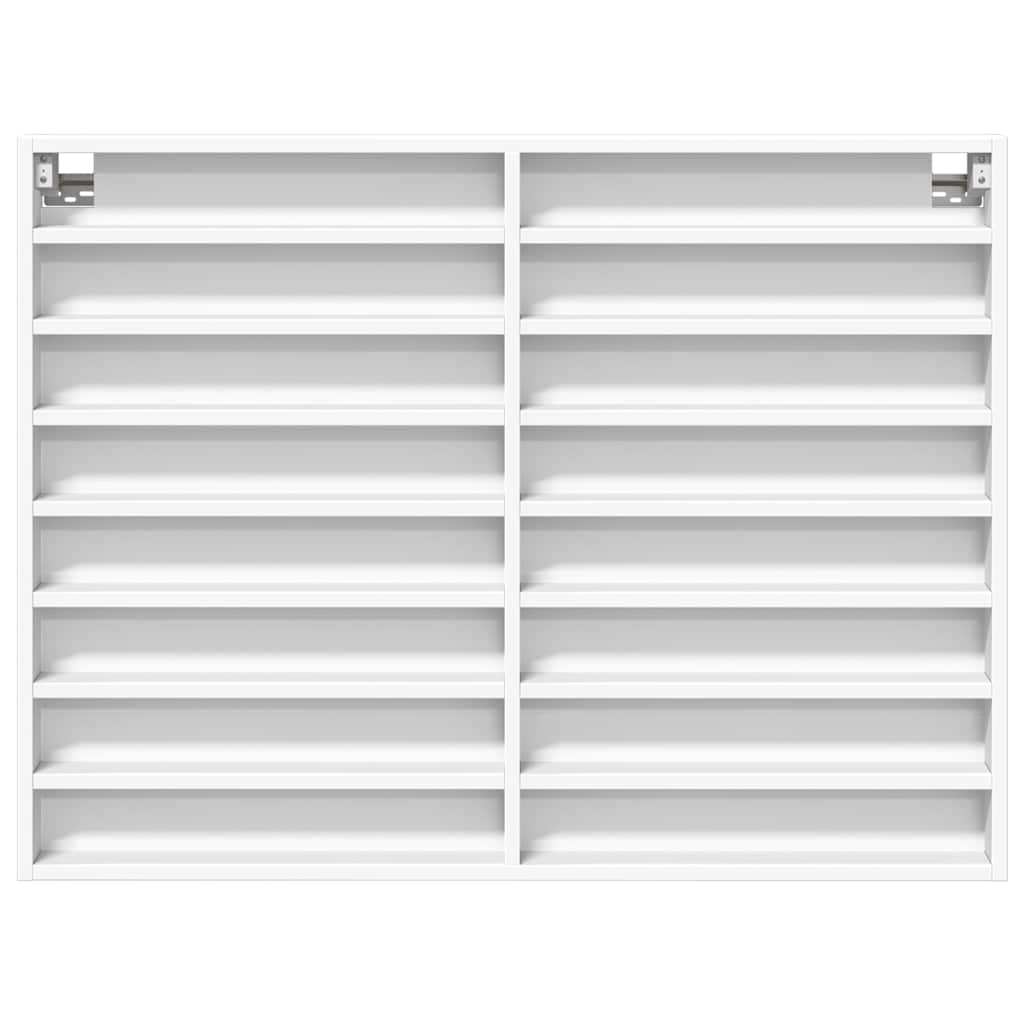 Armário vitrine 100x8,5x75 cm derivados de madeira branco