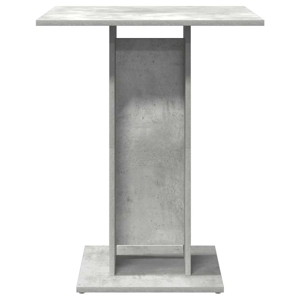 Mesa bistrô 60x60x75 cm derivados de madeira cinzento cimento