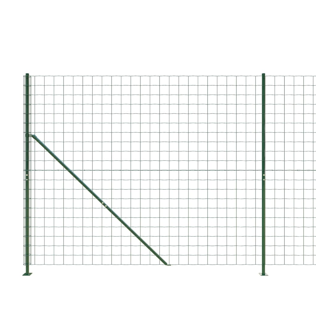 Cerca de malha de arame com flange 2,2x25 m verde