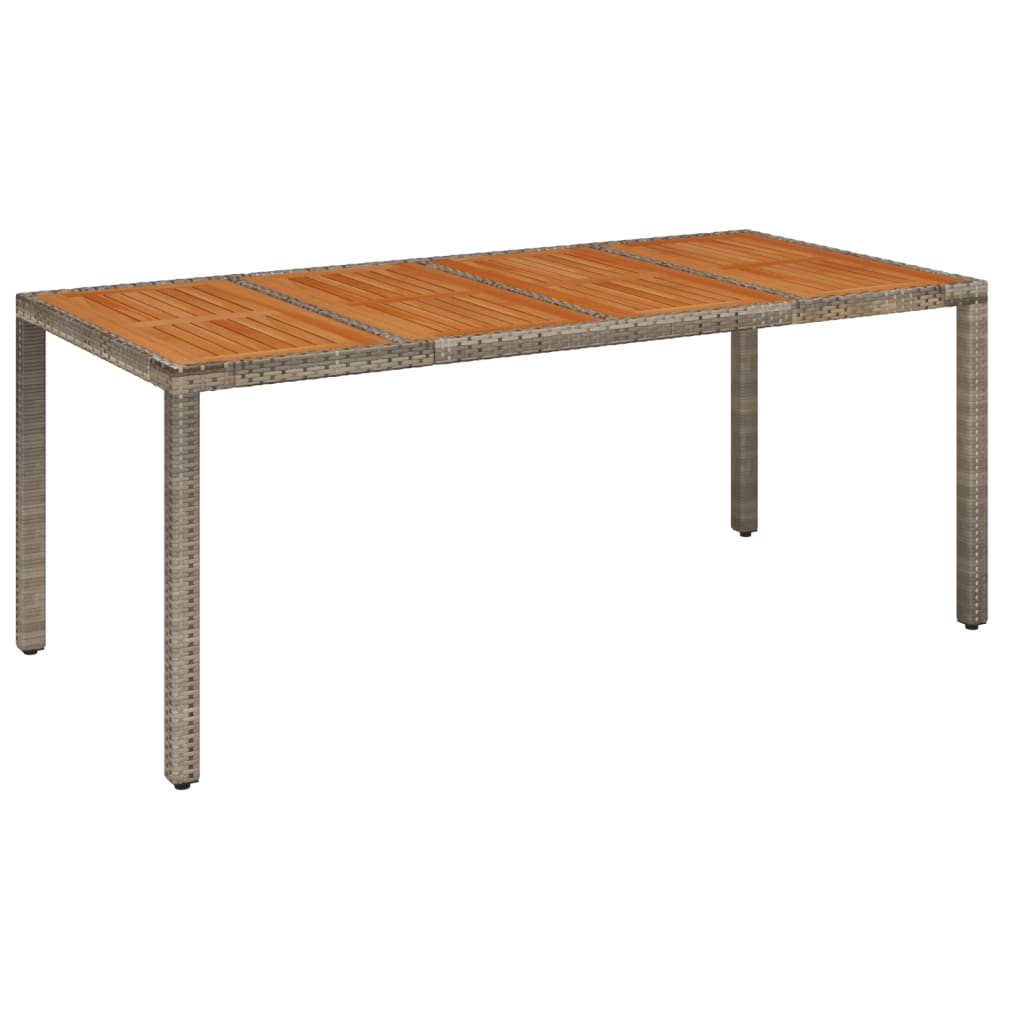 9 Pcs conjunto de jantar p/ jardim c/ almofadões vime PE cinza