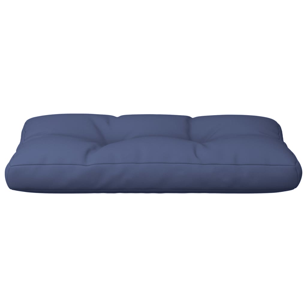 Almofadão para sofá de paletes 120x40x12 cm tecido azul-marinho