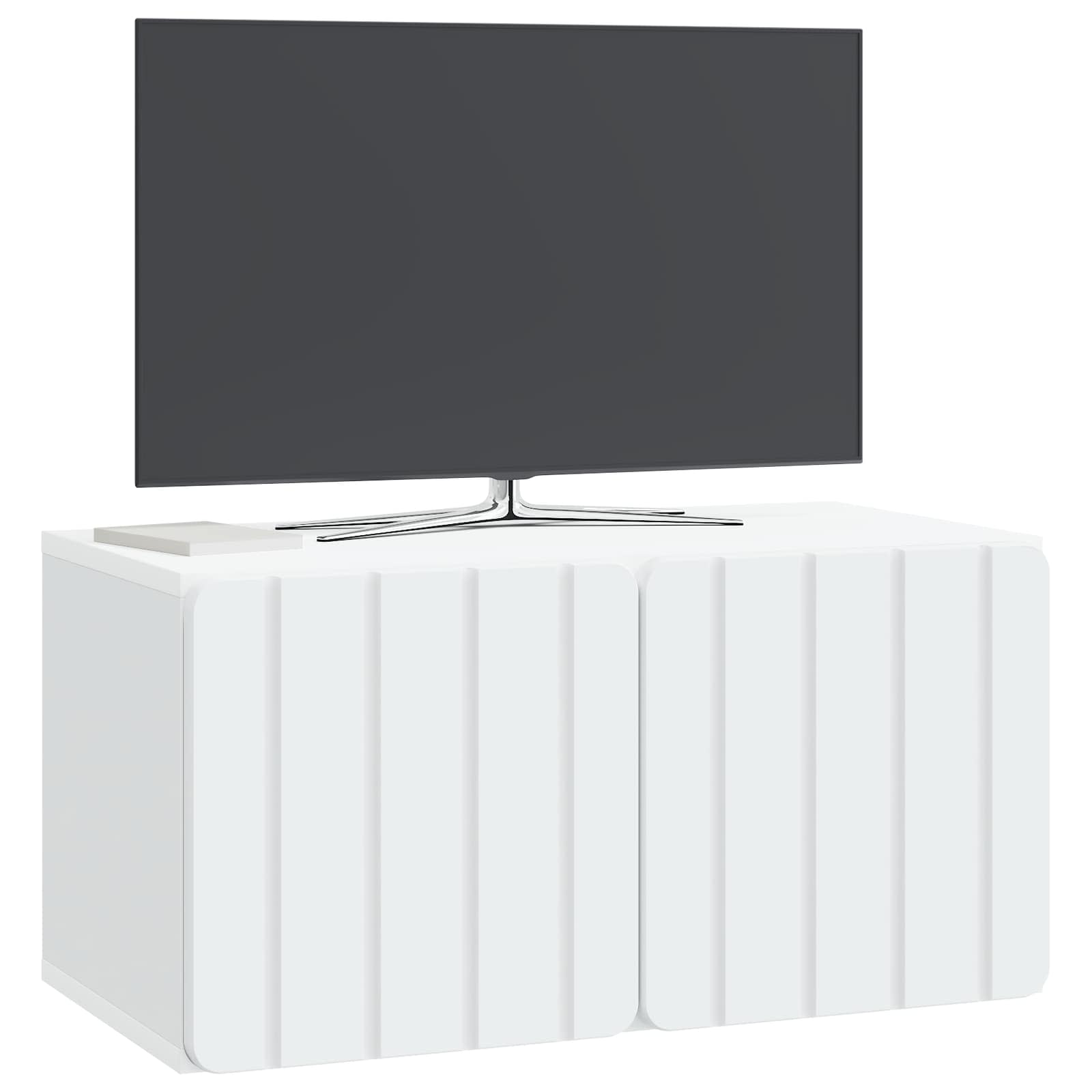 Gabinete de TV de parede 59,5 x 31 x 30 cm branco