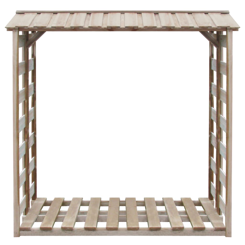 Abrigo para arrumação de lenha 150x90x176 cm pinho impregnado