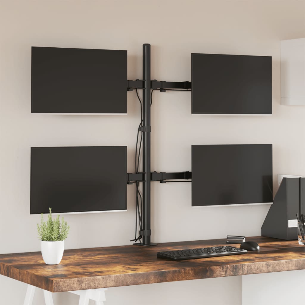 Suporte para monitor vesa 75/100 mm aço preto