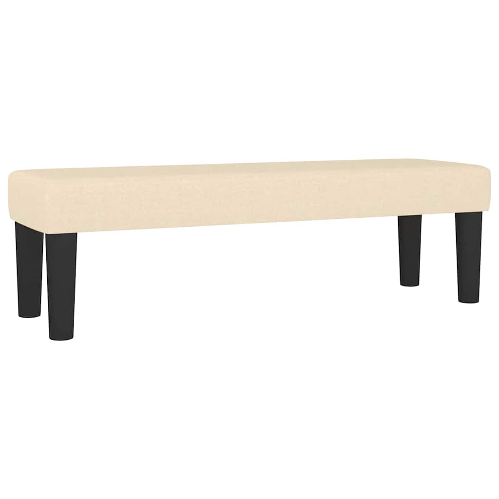 Banco 100x30x30 cm tecido cor creme