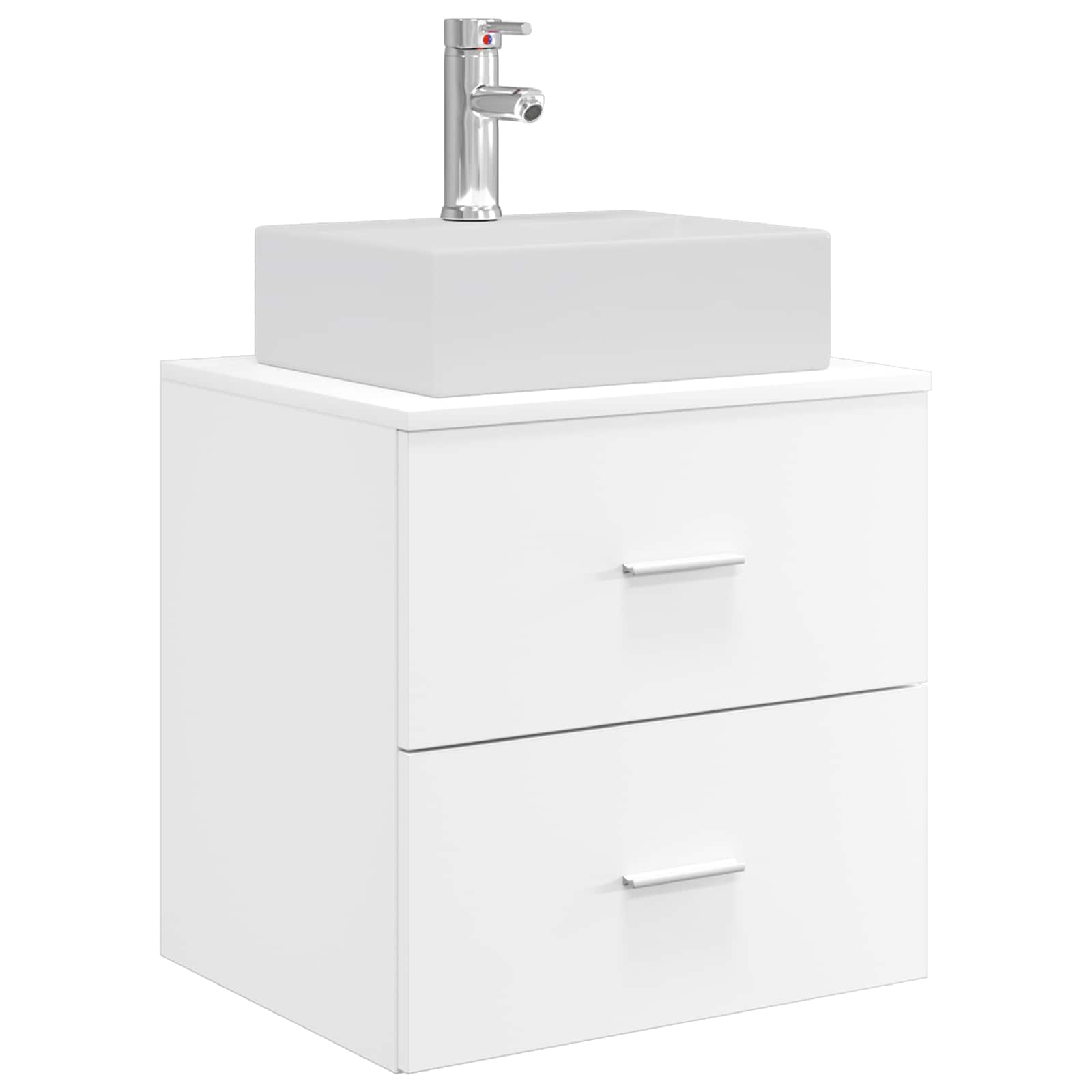 Vaidade com pia suspensa branco 49,5 x 41 x 62,5 cm