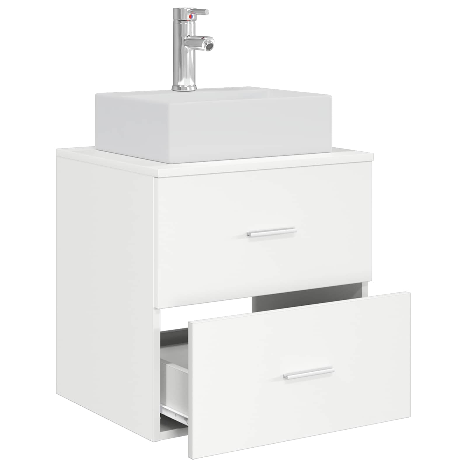Vaidade com pia suspensa branco 49,5 x 41 x 62,5 cm