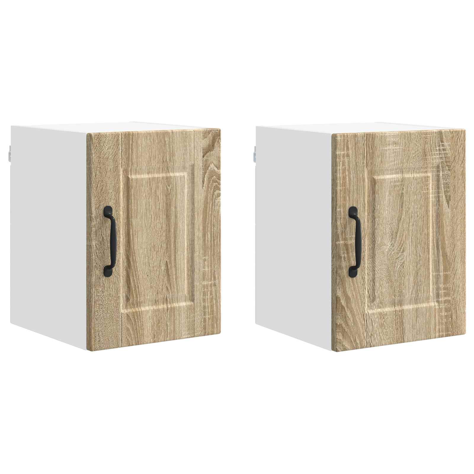 Armário de parede porto 2 unid. carvalho sonoma