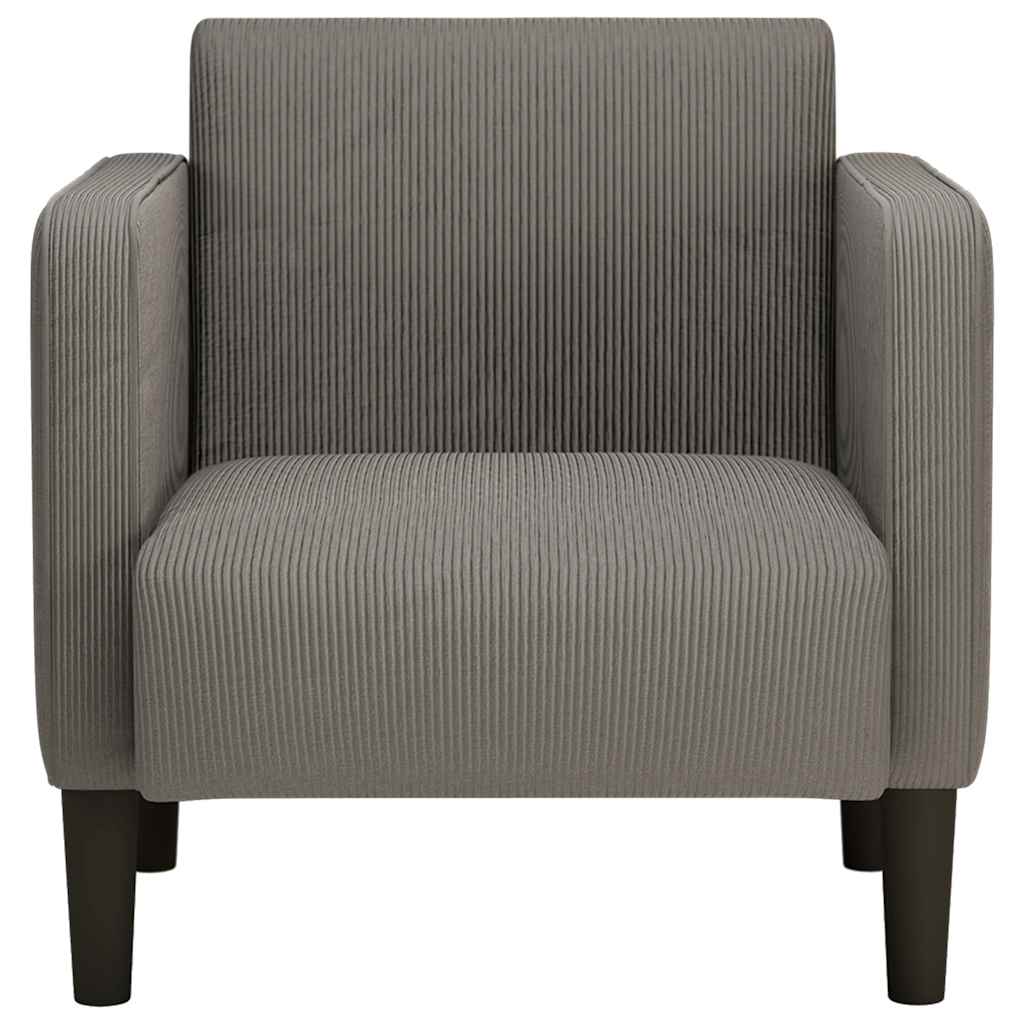 Poltrona com apoio de braços 54 cm tecido corduroy