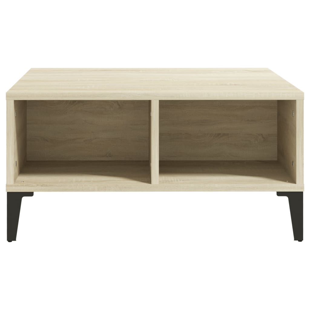 Mesa de centro 60x60x30 cm derivados de madeira carvalho sonoma