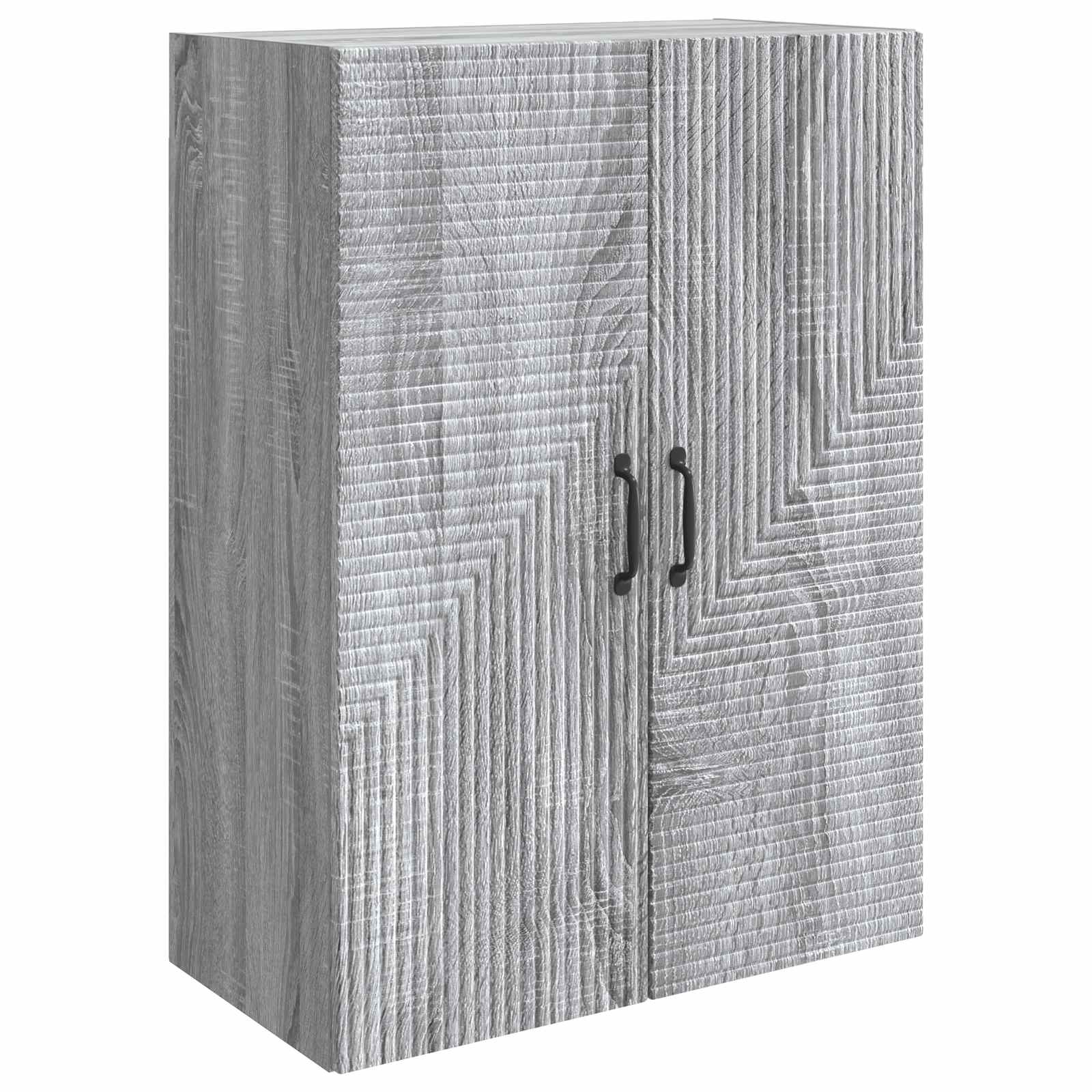 Armário de parede sonoma cinzento 66 x 34,5 x 90 cm