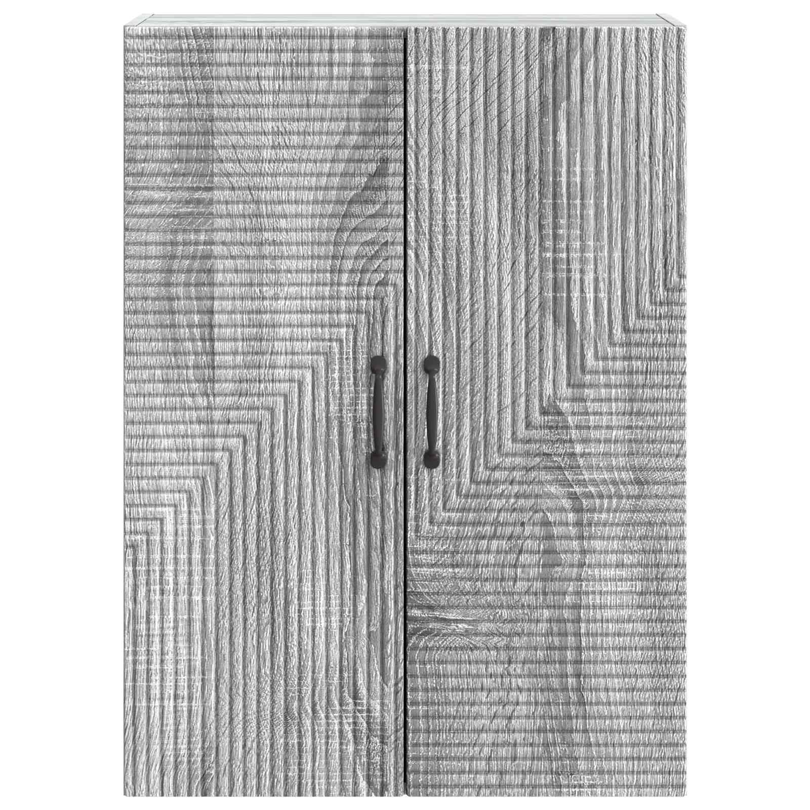 Armário de parede sonoma cinzento 66 x 34,5 x 90 cm