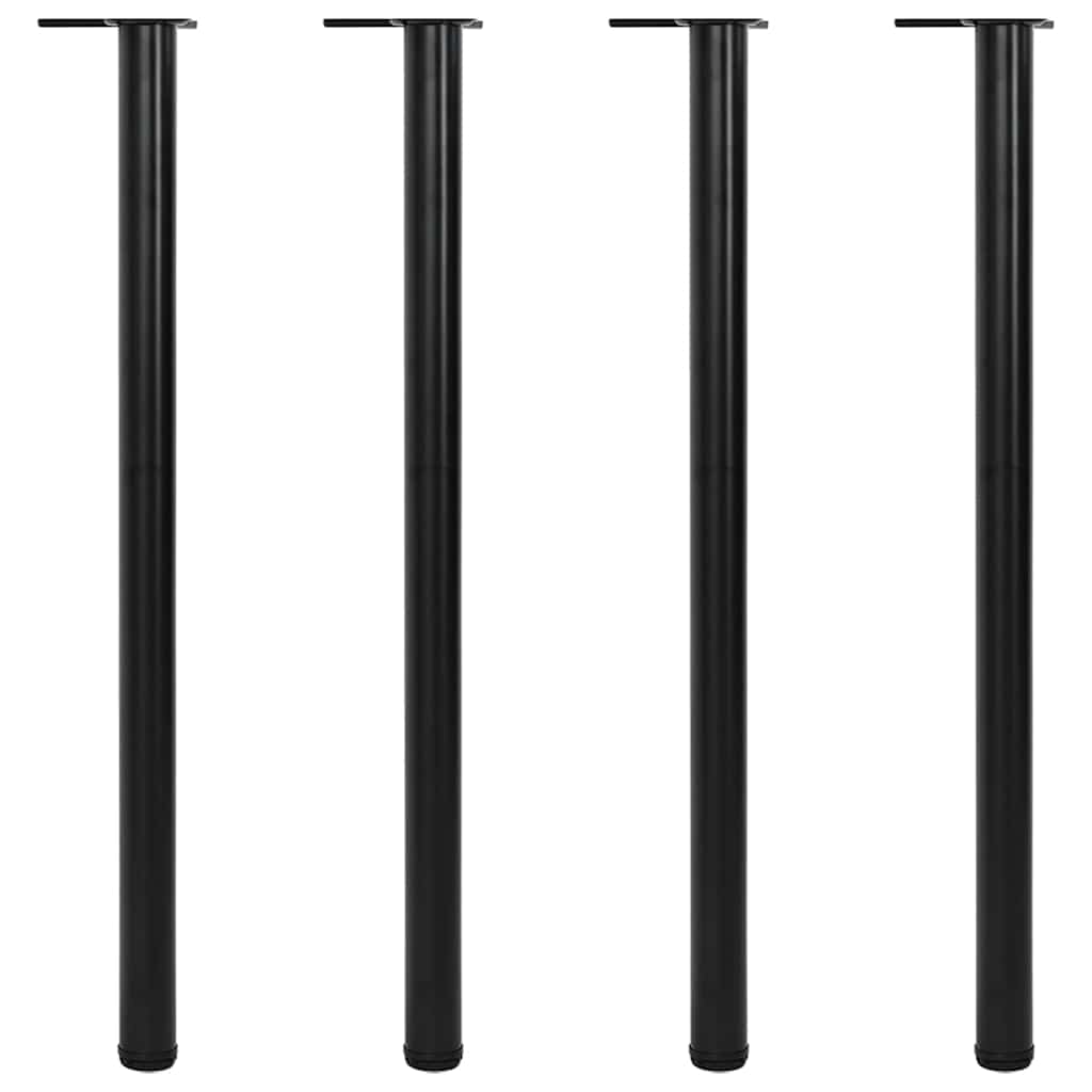 Pernas de mesa ajustáveis ​​em altura, 4 pcs, 1100 mm, preto
