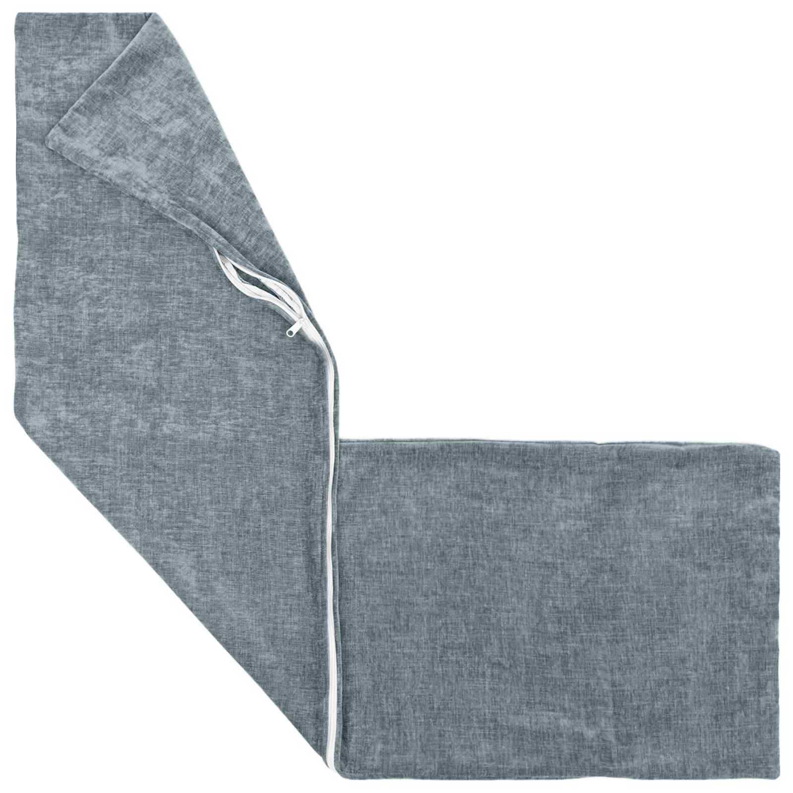 Capa almofada heerlen azul-claro 40 x 145 cm tecido chenille