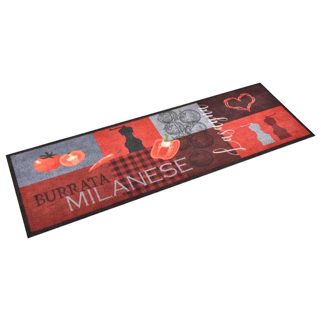 Tapete de cozinha lavável com design tomates 45x150 cm