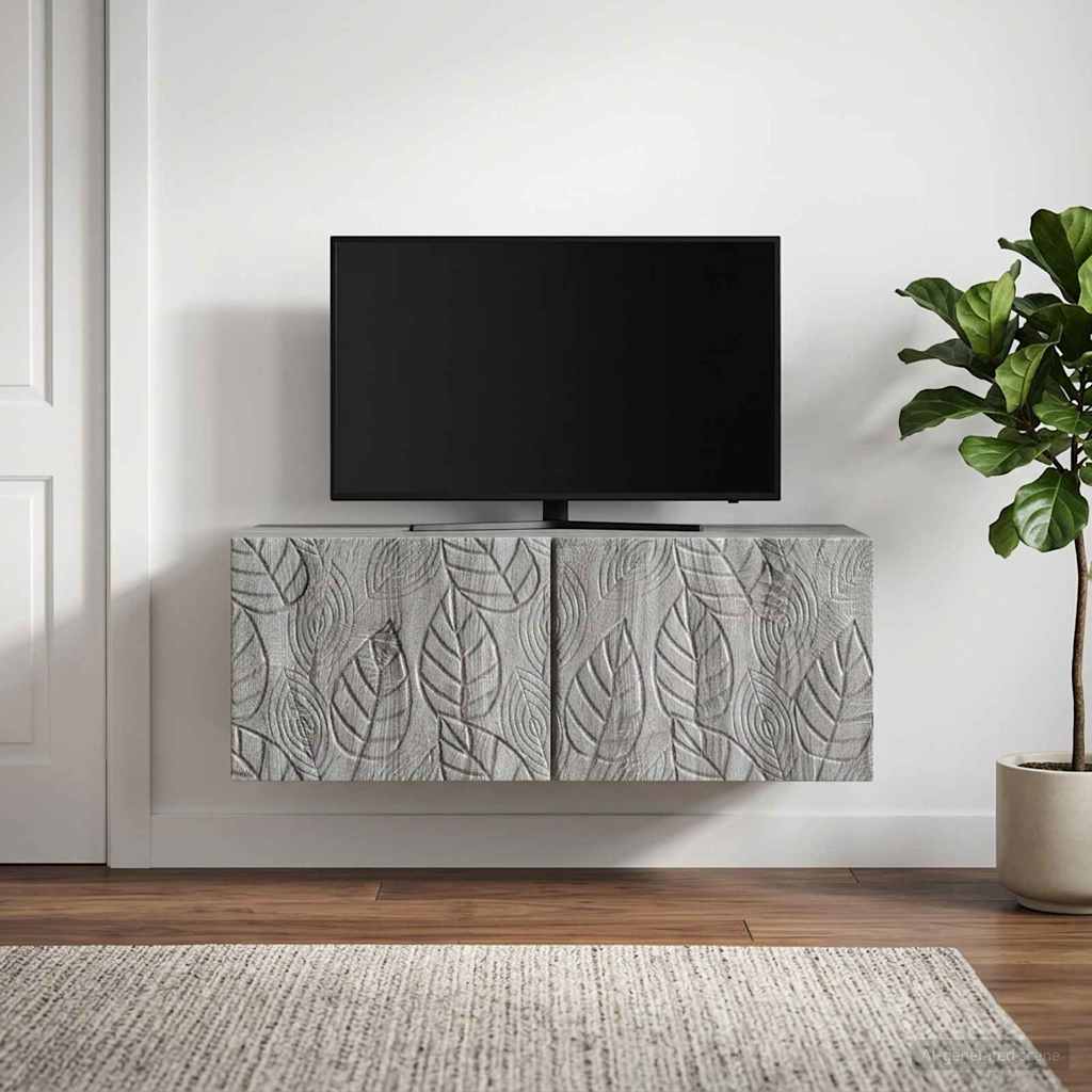 Gabinete de TV de parede 59,5 x 31 cm sonoma cinzento