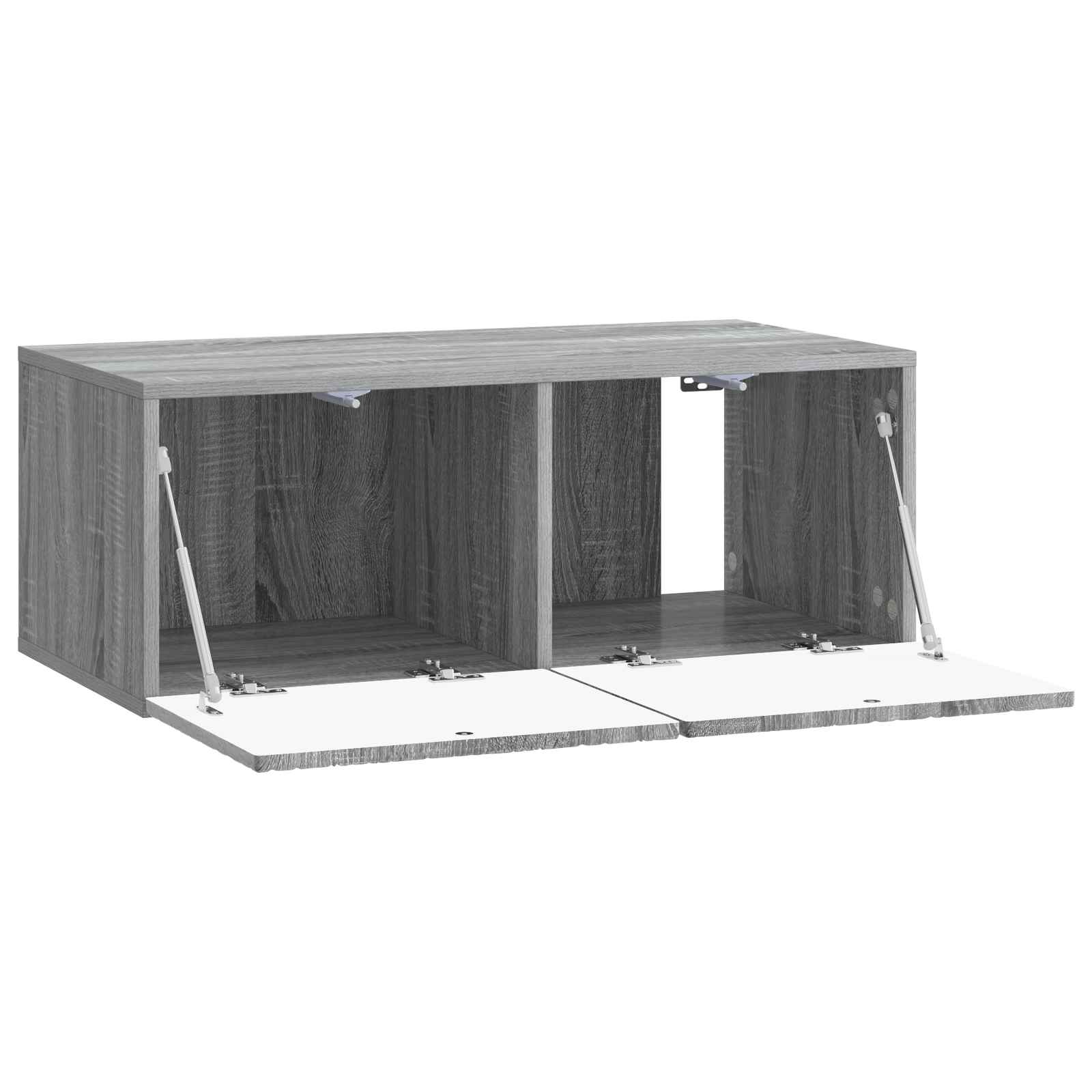 Gabinete de TV de parede 59,5 x 31 cm sonoma cinzento