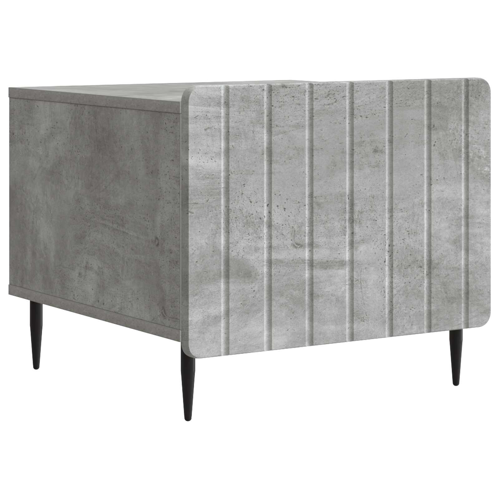 Mesa de centro com gaveta cinzento cimento 49 x 50 x 42 cm