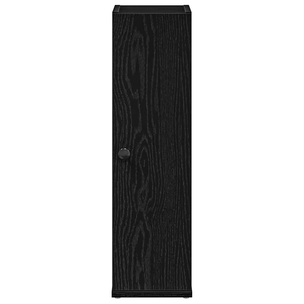 Móvel p/ casa de banho c/ suporte de rolos 20,5x22x72 cm preto