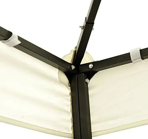 Toldo de Substituição 3x3m para Pérgolas Toldo de Substituição de Pérgolas de Jardim Creme