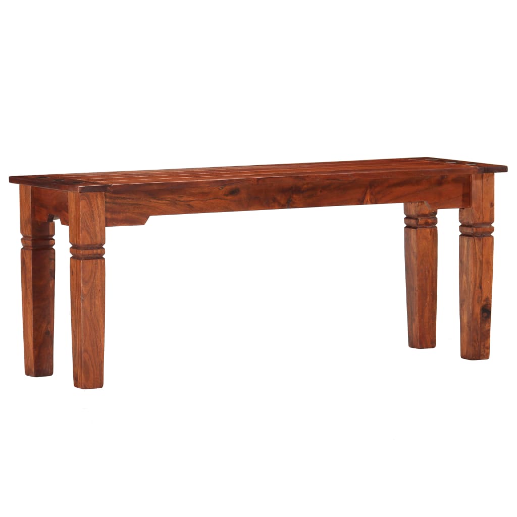 Banco 110 cm madeira de acácia maciça