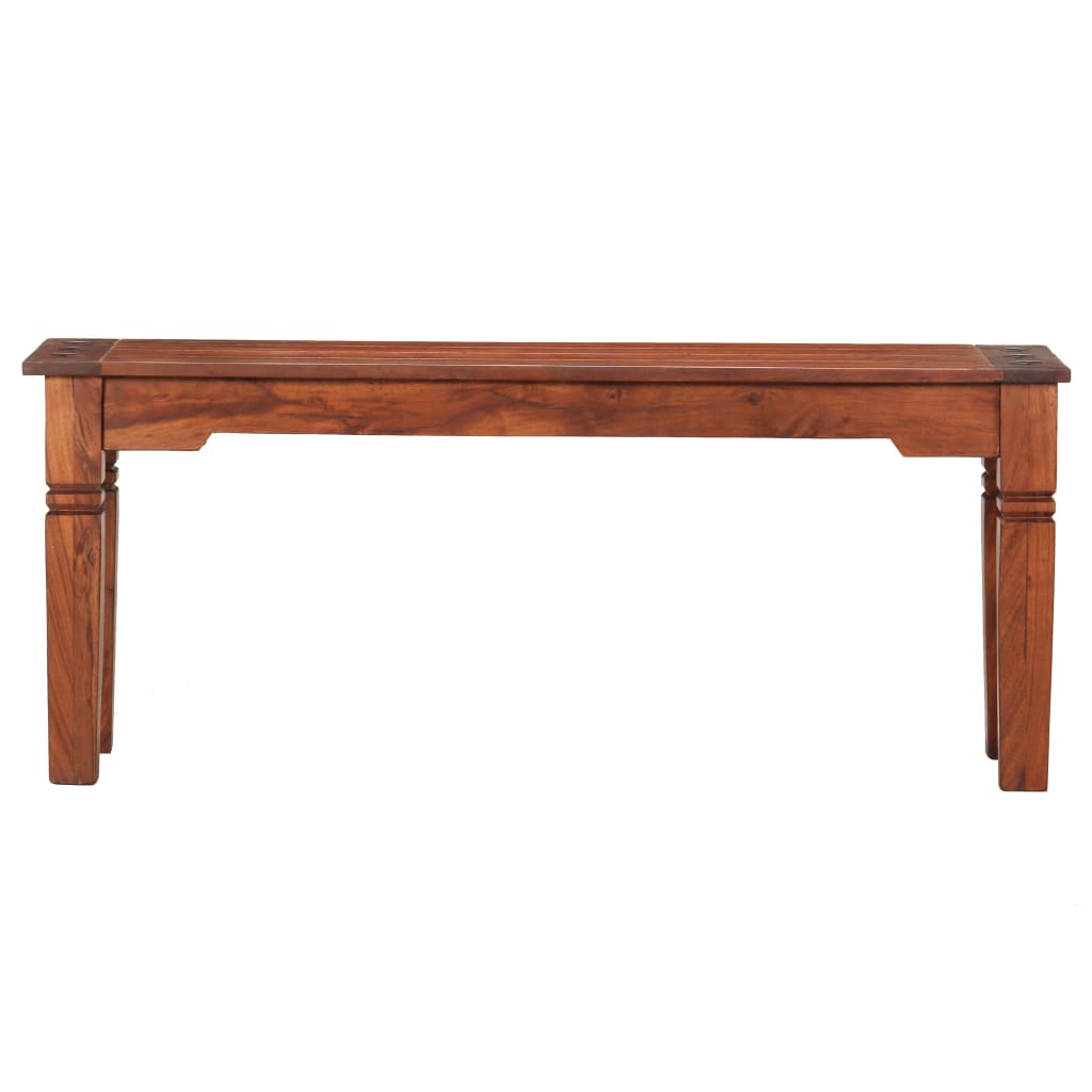 Banco 110 cm madeira de acácia maciça