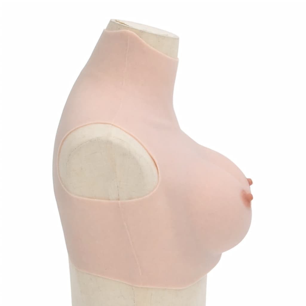 Peitoral de silicone caucasiano copa d