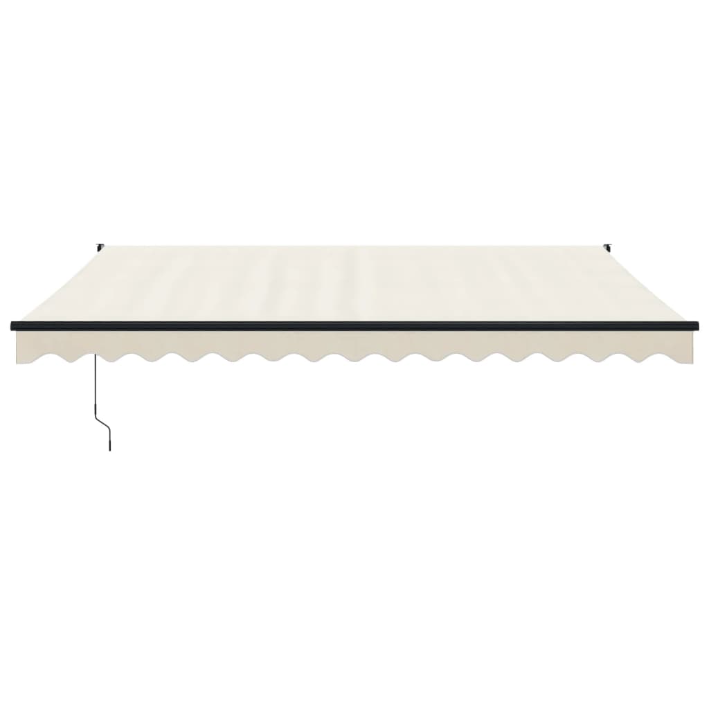 Toldo retrátil 4,5x3 m tecido e alumínio cor creme