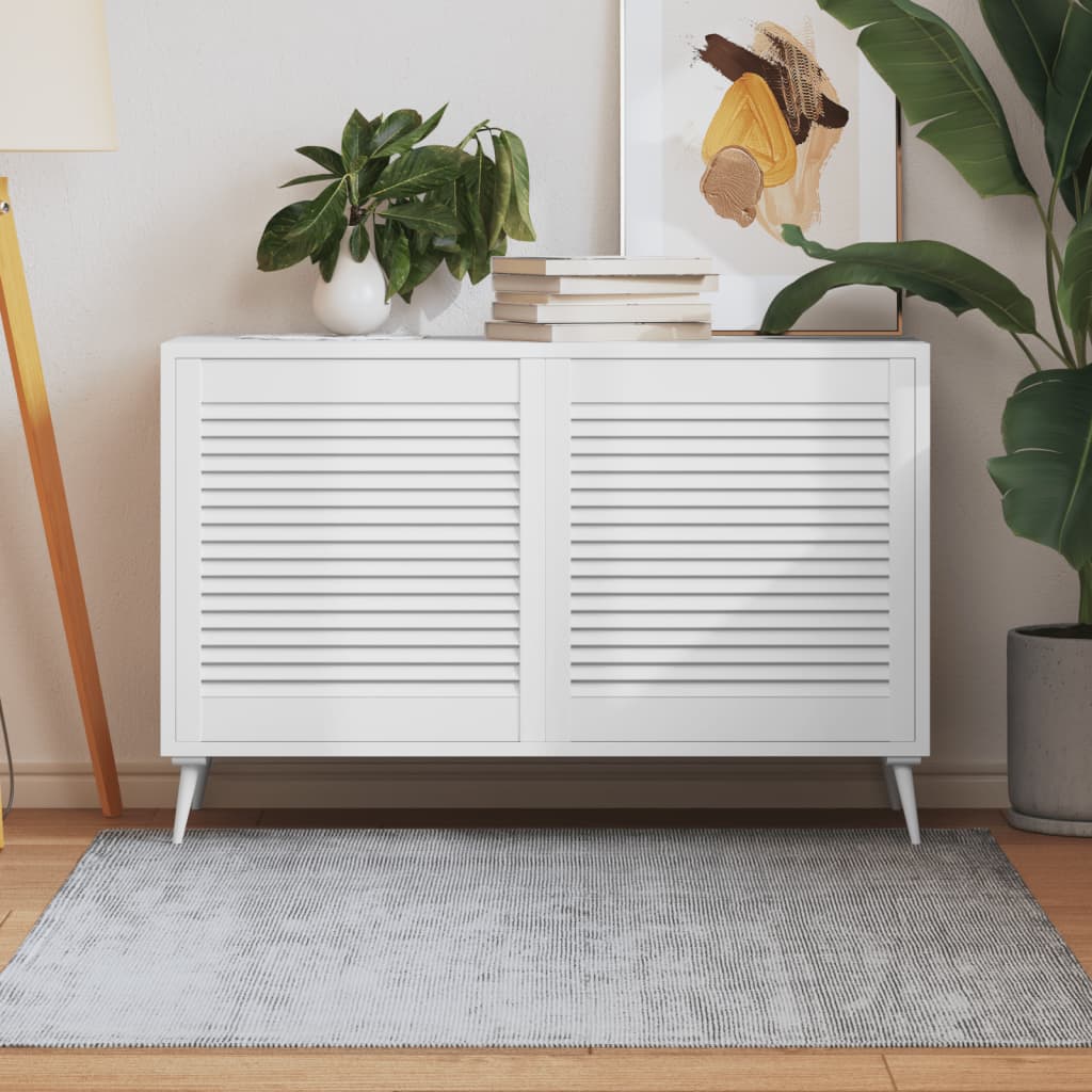 Portas de armário 2 pcs design de persiana pinho maciço branco