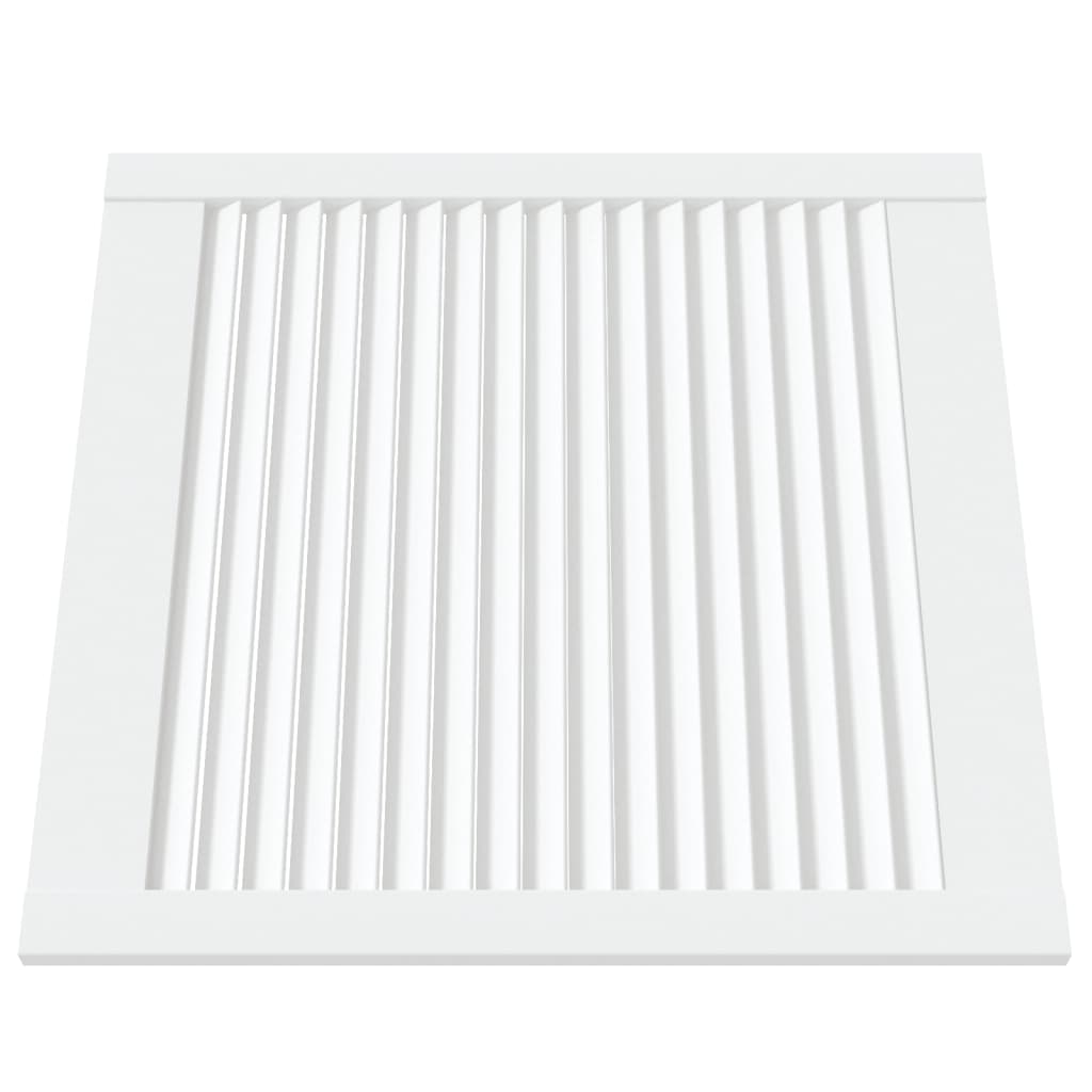 Portas de armário 2 pcs design de persiana pinho maciço branco