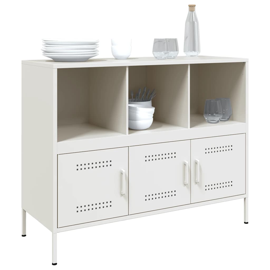 Aparador 100,5x39x79 cm aço branco