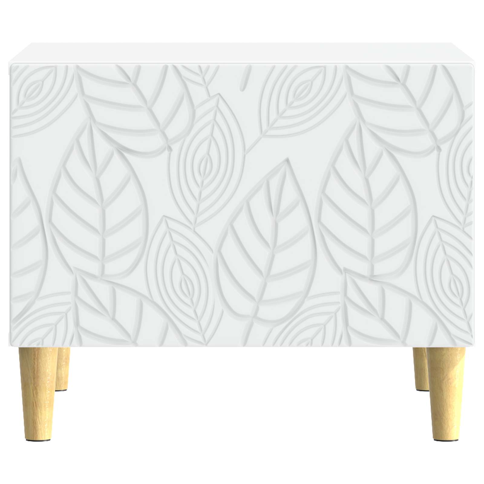 Mesa de centro branco 50 x 49 x 40 cm derivados de madeira