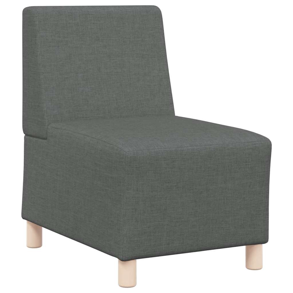 Poltrona sem braços 55 cm tecido cinzento-escuro