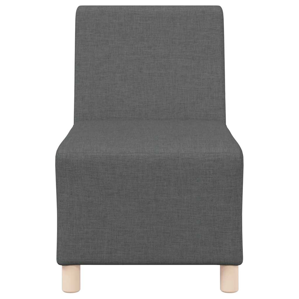 Poltrona sem braços 55 cm tecido cinzento-escuro