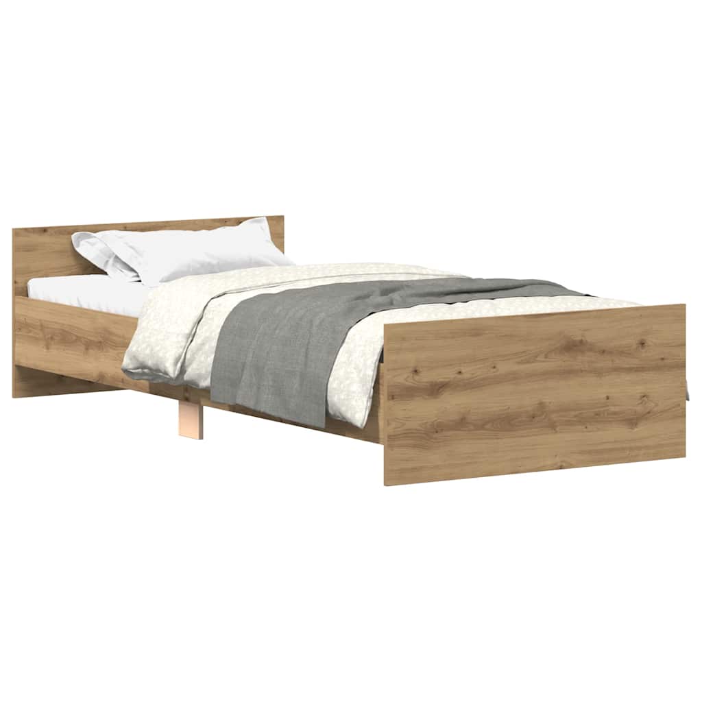 Estrutura de cama sem colchão 90x200cm derivados de madeira