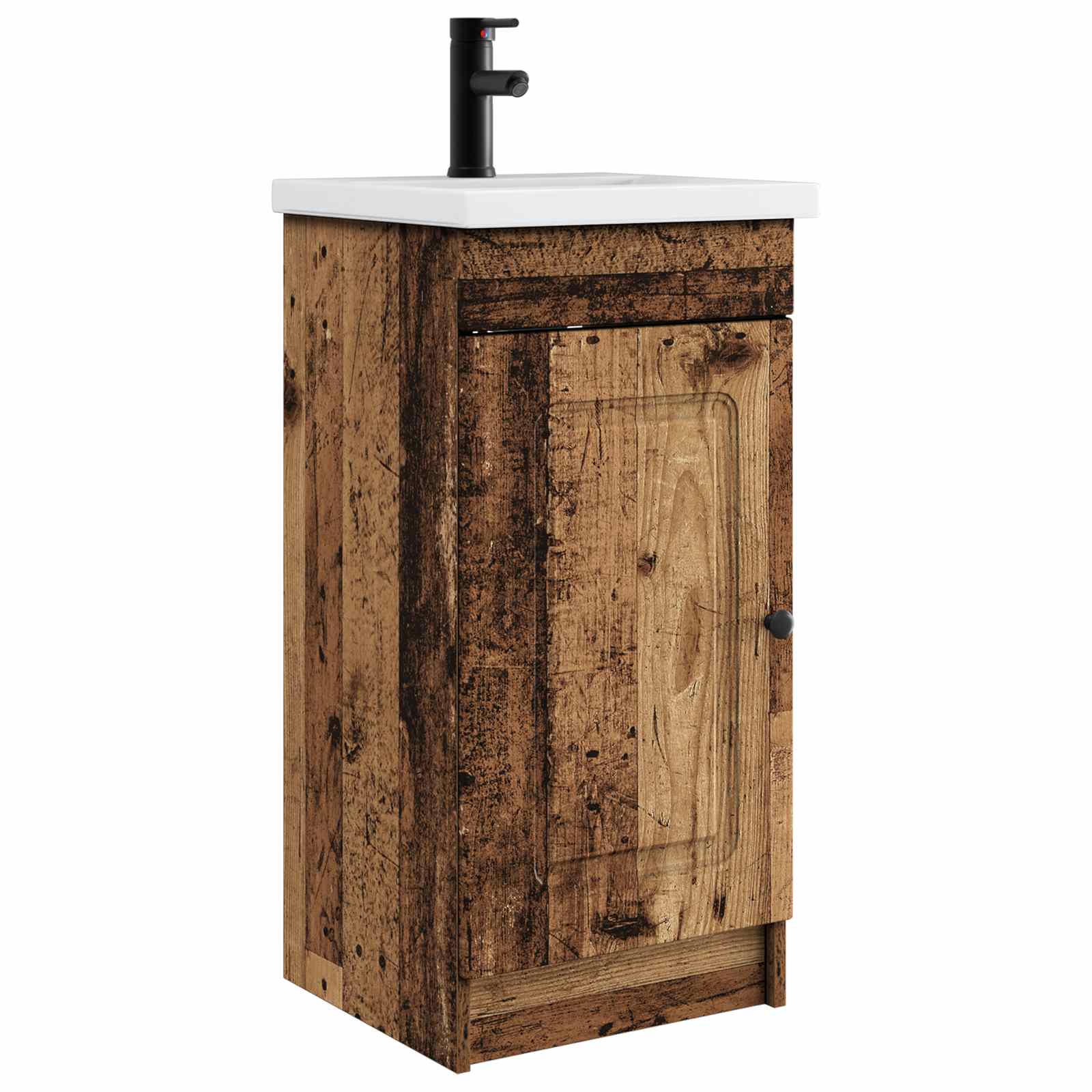 Gabinete de banheiro com pia madeira antiga 42 x 40 x 84,5 cm