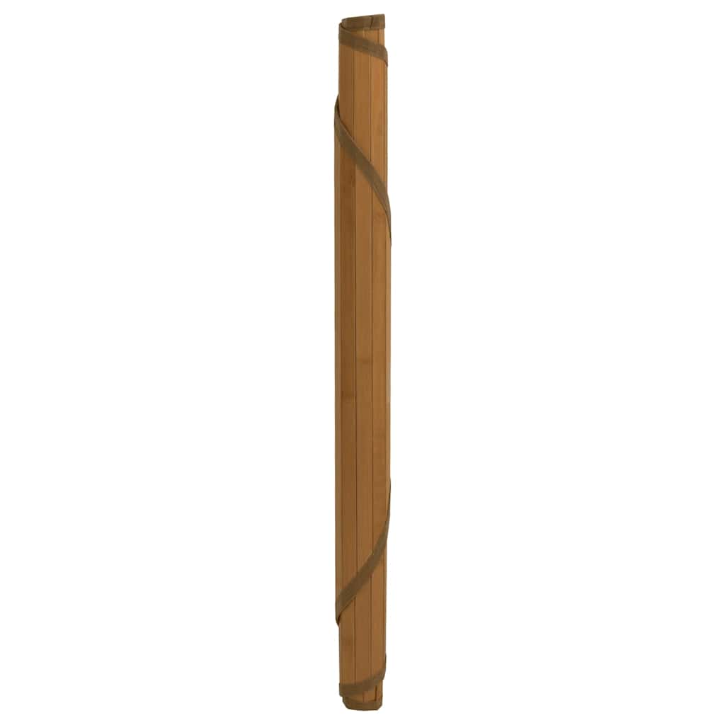 Tapete redondo 80 cm bambu castanho