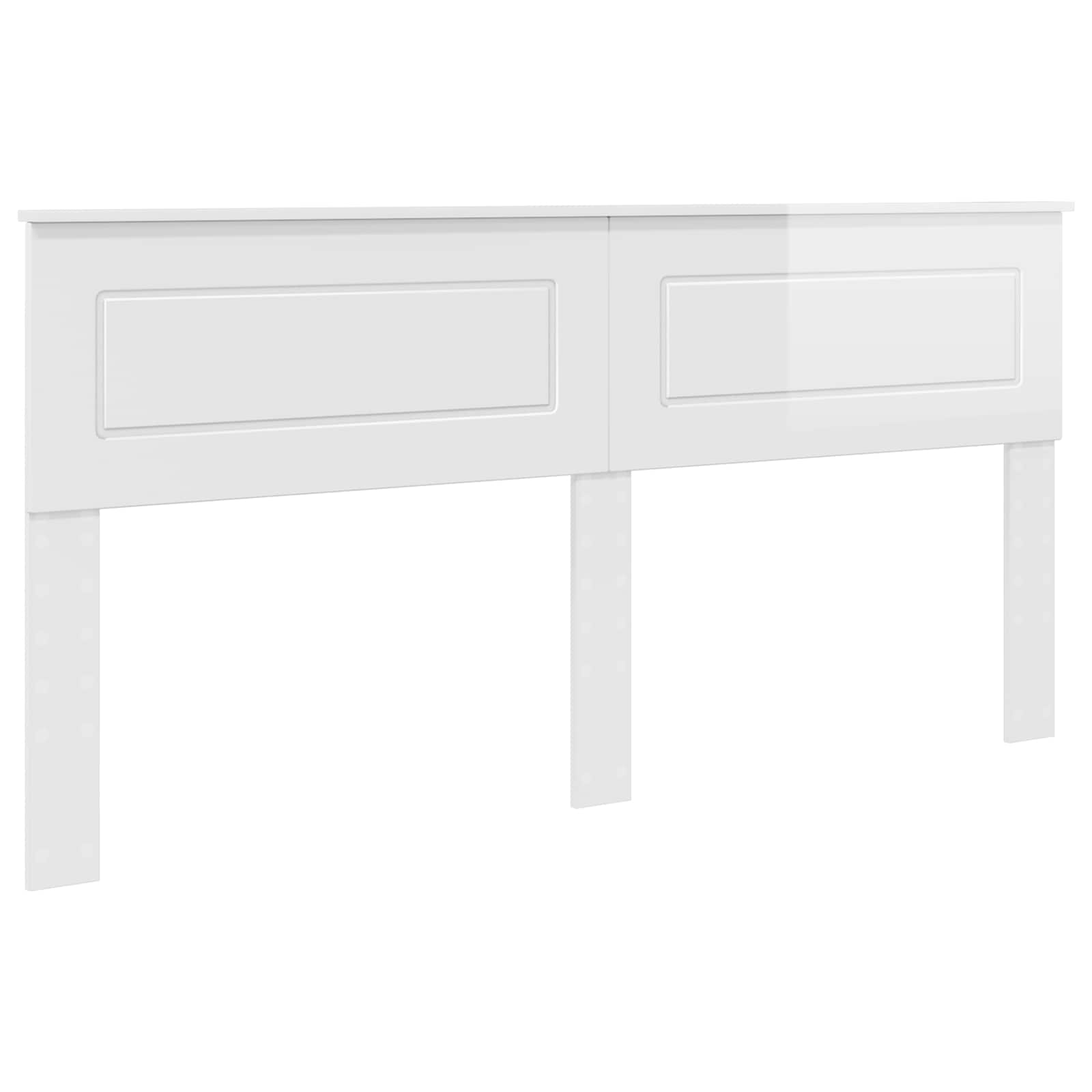 Cabeceira branco brilhante derivados de madeira