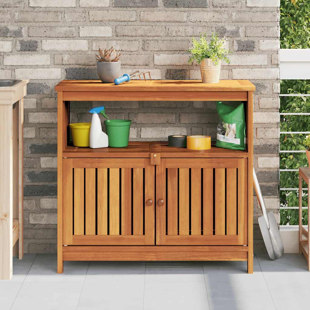 Mesa consola para jardim 80x35x75 cm madeira de acácia maciça