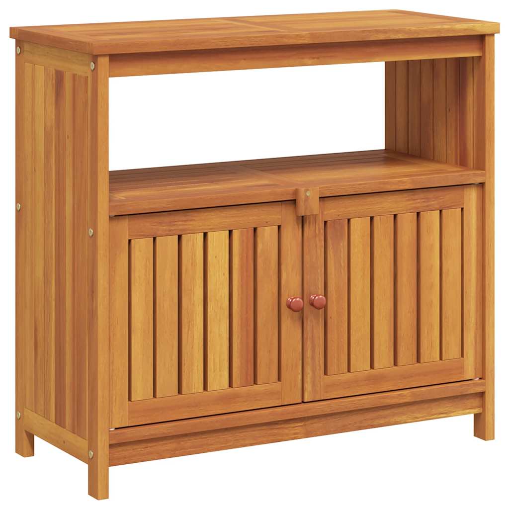Mesa consola para jardim 80x35x75 cm madeira de acácia maciça