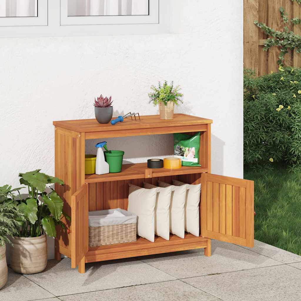 Mesa consola para jardim 80x35x75 cm madeira de acácia maciça