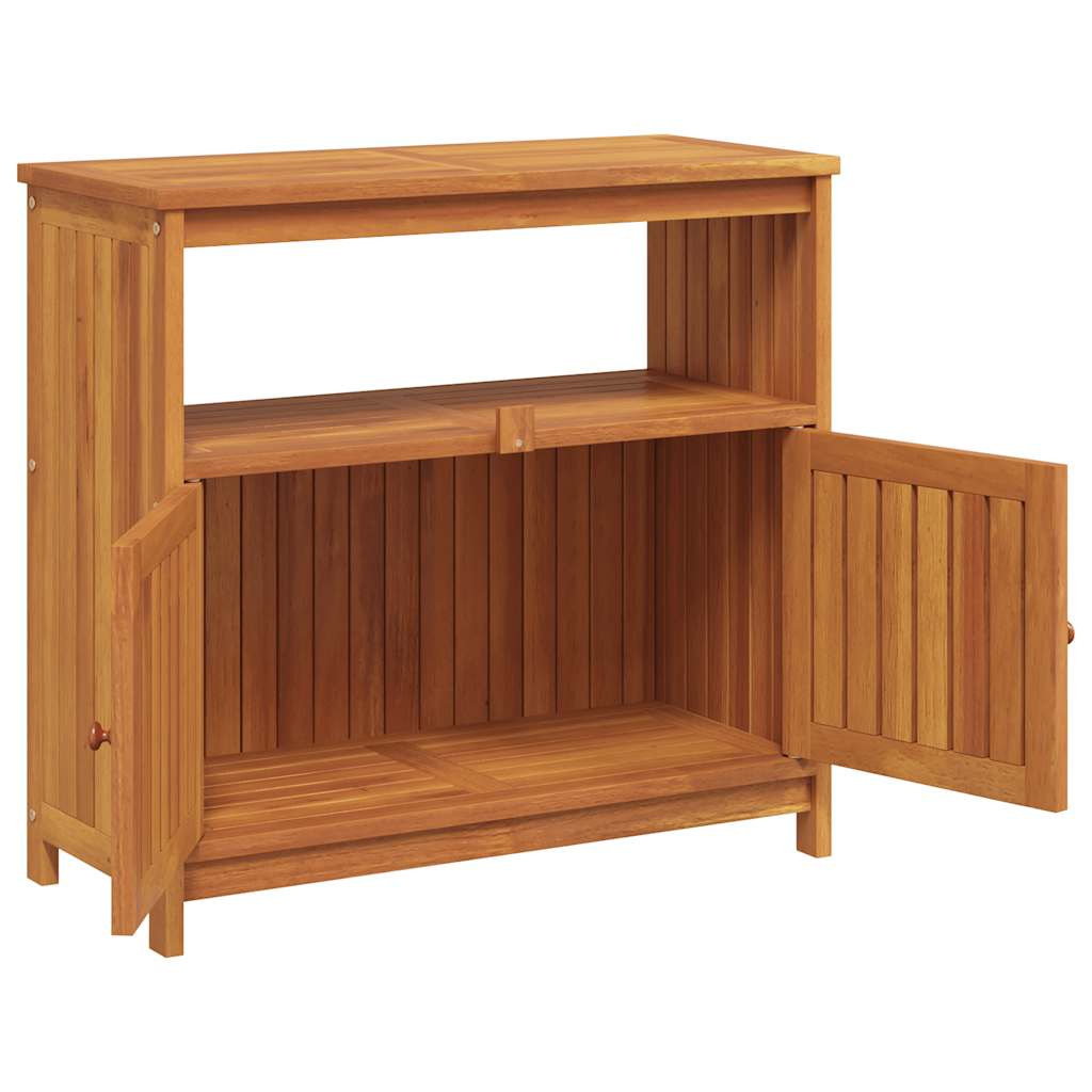Mesa consola para jardim 80x35x75 cm madeira de acácia maciça